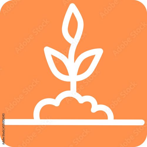 plant crop leaf nature soil icon
