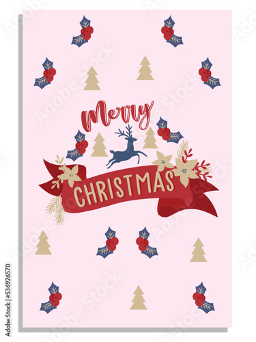 Set of christmas design elements vector