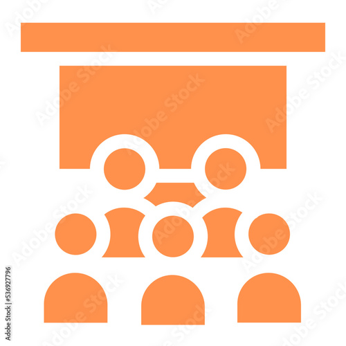 presentation audience students university lecture icon