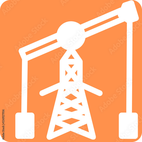 petrol pump oil field gas oil drilling icon