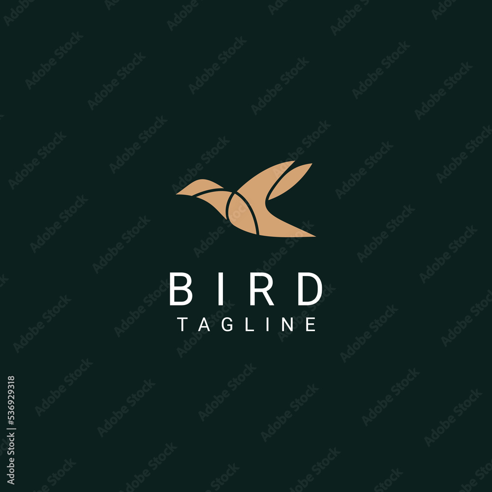 Obraz premium Bird logo desing icon vector