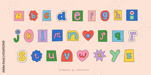 Ransom Note Letter Cut Out Alphabet