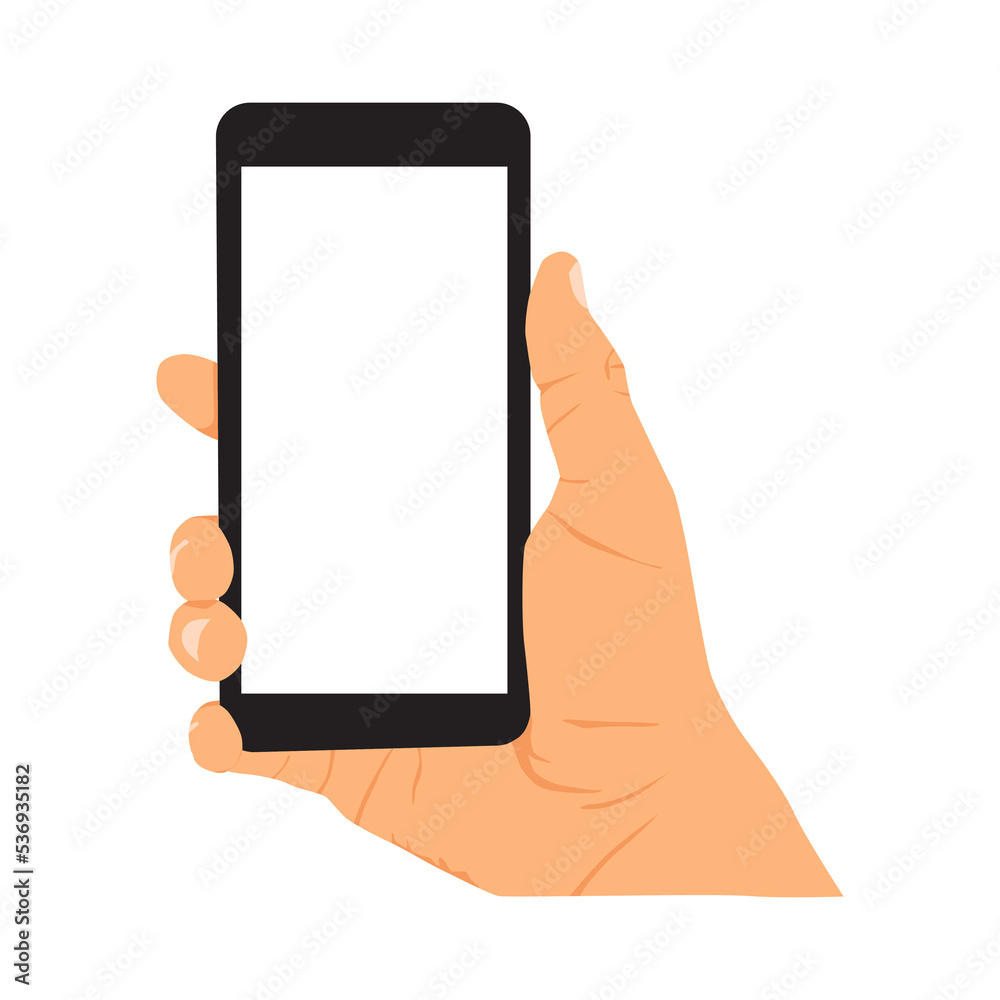 vector illustration of person holding smart phone, hand holding smart phone vector illustration of person holding smart phone, hand holding smart phone