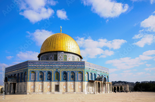 Canvas Print Dome of the Rock on the Temple Mount in Jerusalem, Israel