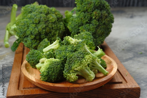 Healthy Green fresh Raw Broccoli Florets