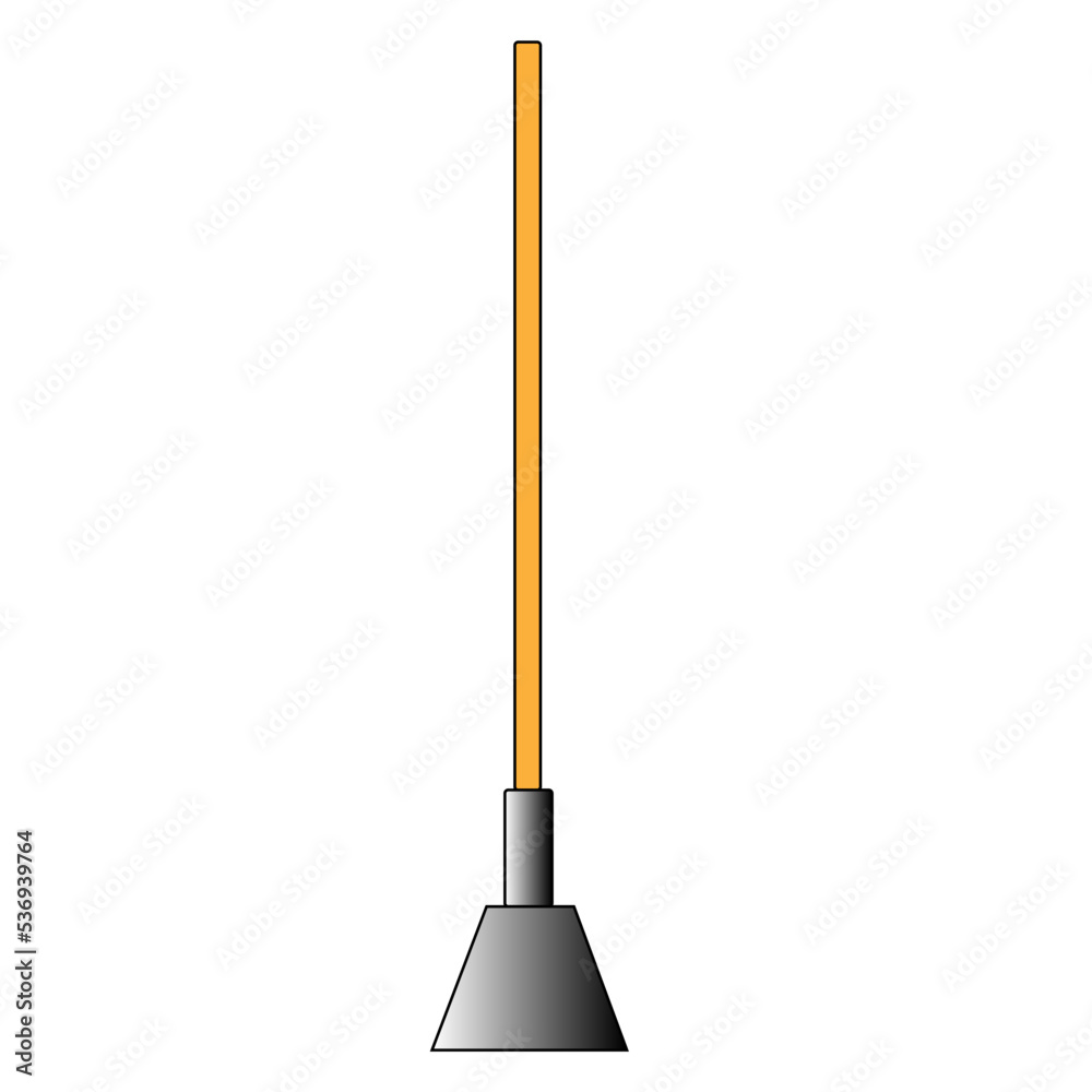 broom isolated on white background garden tools broom isolated on white background garden tools