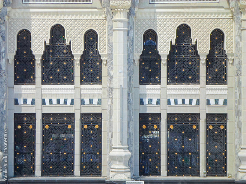 Doors and details of the holy place kaaba, mecca, saudi arabia photo
