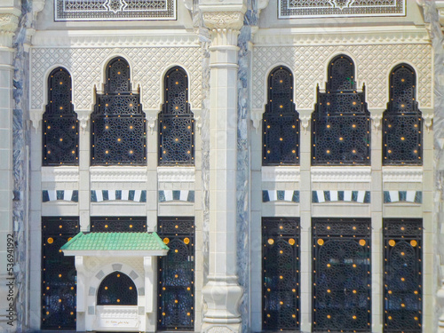 Doors and details of the holy place kaaba, mecca, saudi arabia photo