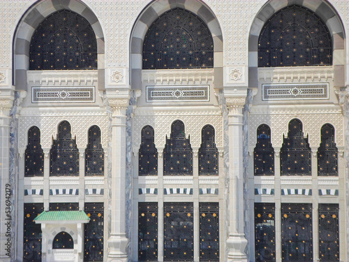 Doors and details of the holy place kaaba, mecca, saudi arabia photo