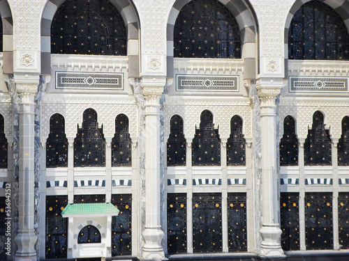 Doors and details of the holy place kaaba, mecca, saudi arabia photo