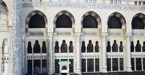 Doors and details of the holy place kaaba, mecca, saudi arabia photo