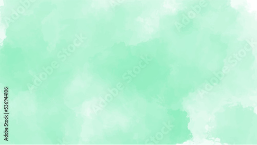 Green watercolor background for textures backgrounds and web banners design © BoszyArtis