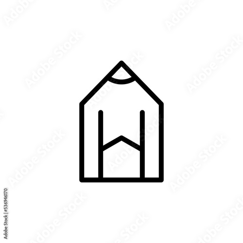 Home study icon, line style