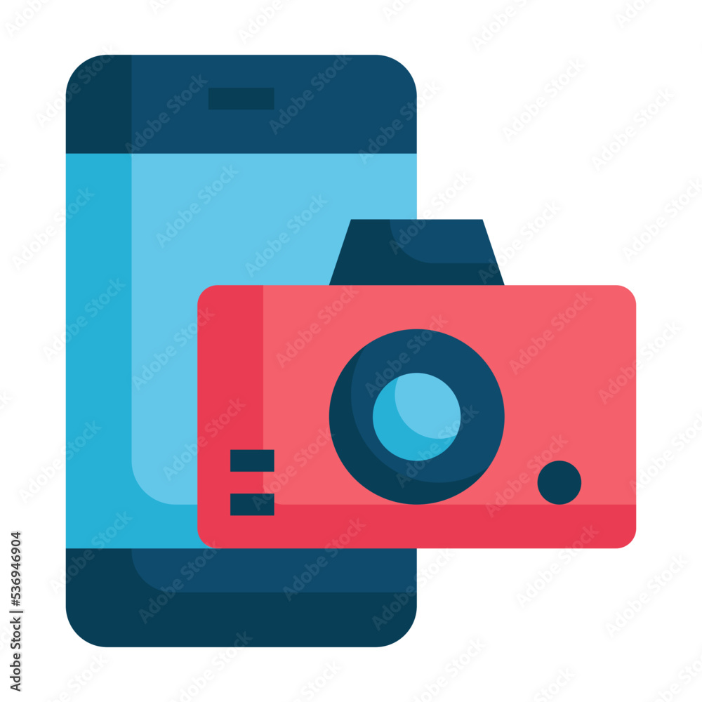 camera photo image mobile flat flat style icon camera photo image mobile flat flat style icon