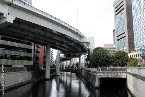 首都高速5号池袋線と神田川