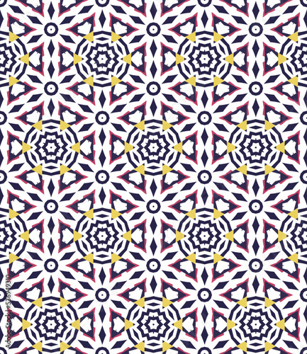Abstract geometric pattern. A seamless background, vintage texture.	