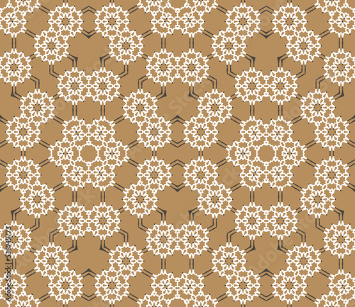 Abstract geometric pattern. A seamless background, vintage texture.	