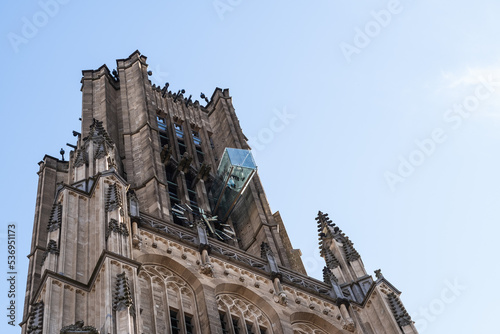 Gläserner Balkon, Aussichtsplattform im Turm der Eusebiuskirche in Arnheim, Niederlande