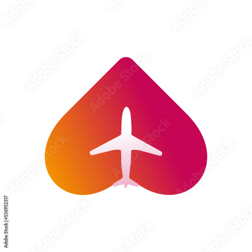 Airplane. Vector image.