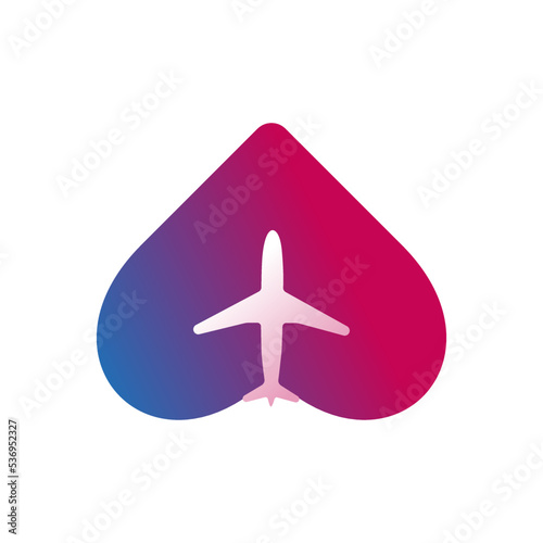 Airplane. Vector image.