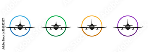 Airplane. Vector image.