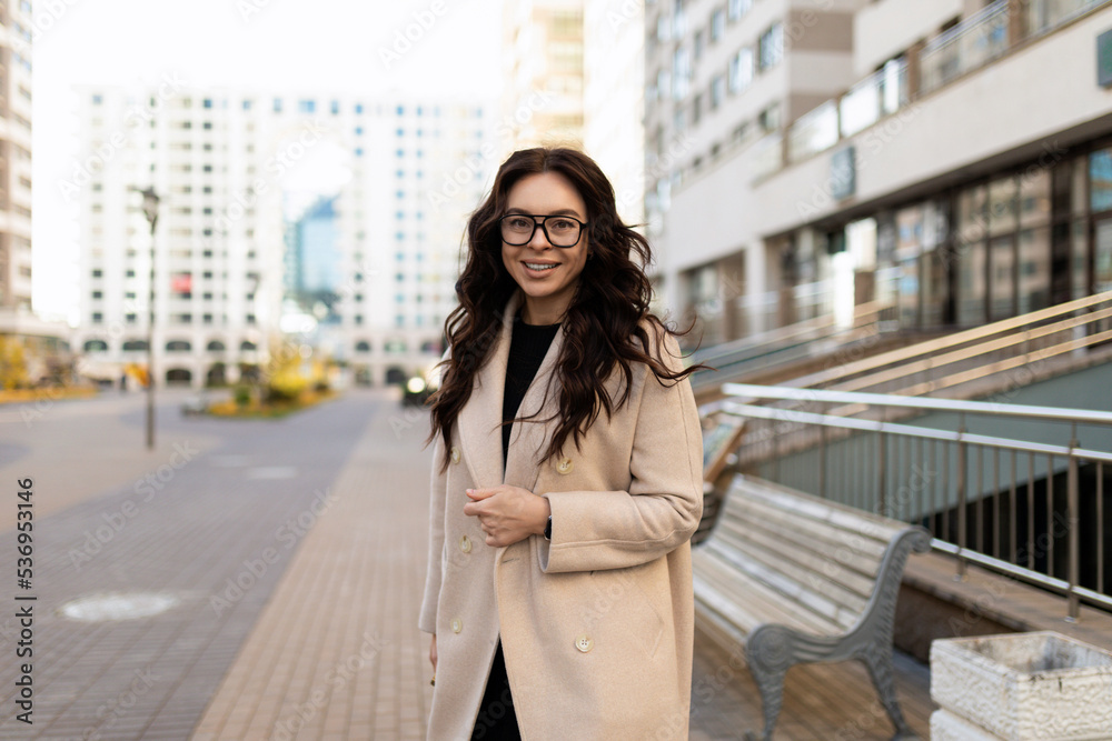 portrait of a successful young executive woman outside the office, strong and independent woman concept