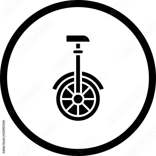 Monocycle Icon Style