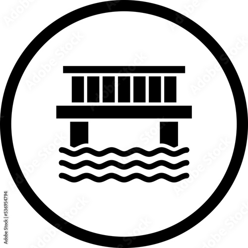 Water Bridge Icon Style