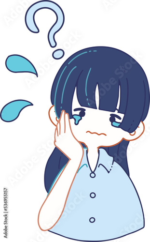 パニックになっている人物のベクターイラストレーション