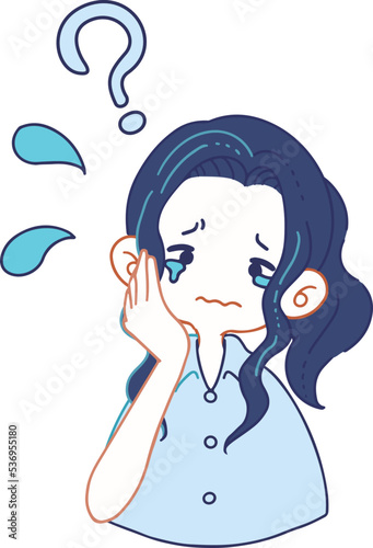 パニックになっている人物のベクターイラストレーション