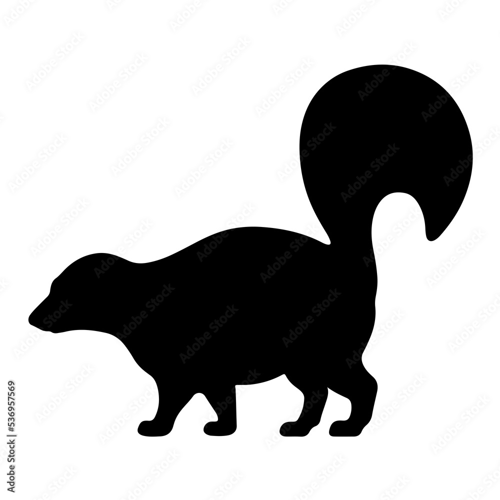 silhouette of squirrel silhouette of squirrel
