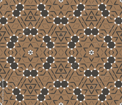 Abstract geometric pattern. A seamless background, vintage texture.	