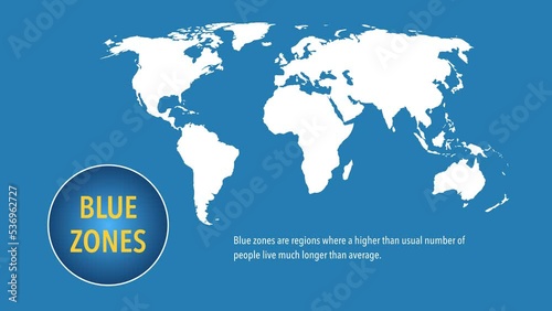 The blue zones of longevity where people live longer than the rest of the world	 photo