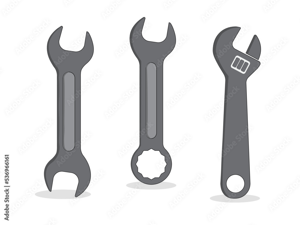 Art illustration symbol icon object work tools design handy worker logo of wrench Art illustration symbol icon object work tools design handy worker logo of wrench