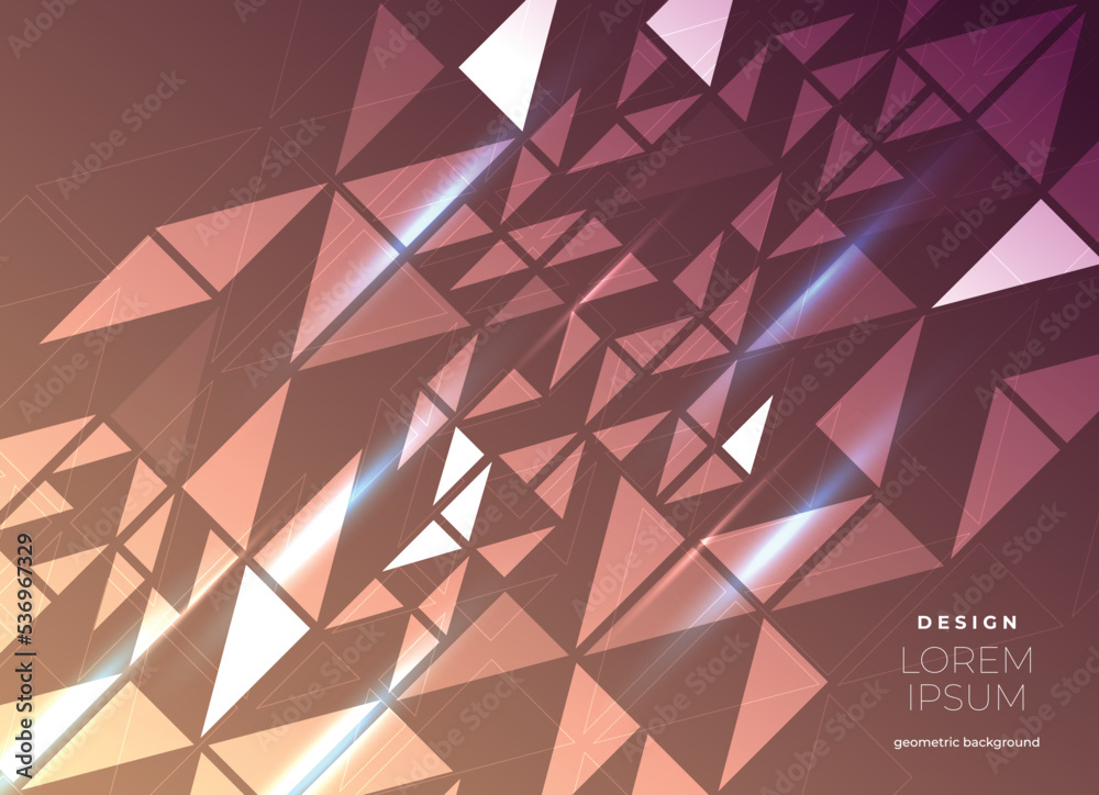 Obraz premium Abstract geometric composition forms modern background with decorative 