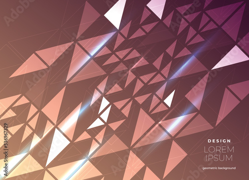 Abstract geometric composition forms modern background with decorative 