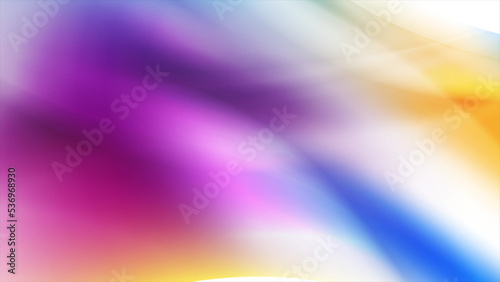 Colorful smooth blurred shiny waves abstract background