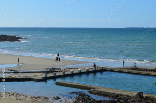 La piscine d'eau de mer à Granville (La Manche - Normandie - France)