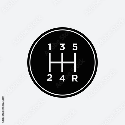 Car gear icon vector logo design template
