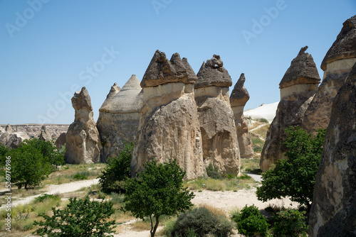 Landscape of the pasabag valley in cappadocia with the typical rock formations of the place. © ANGEL LARA FOTO