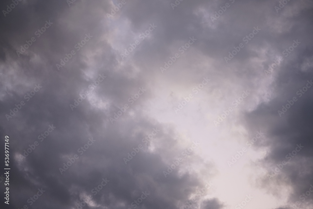 Wolken Strukturen am abendlichen Himmel