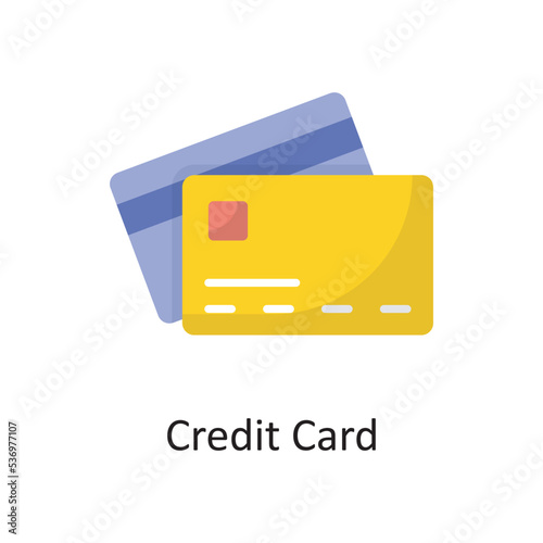 Credit Card Vector Solid Icon Design illustration. Banking and Payment Symbol on White background EPS 10 File