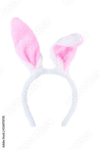 pink bunny ears isolated