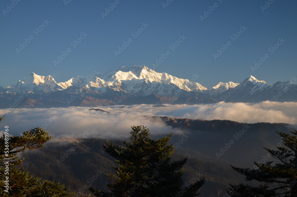sunrise over the Mt. Kanchenjunga