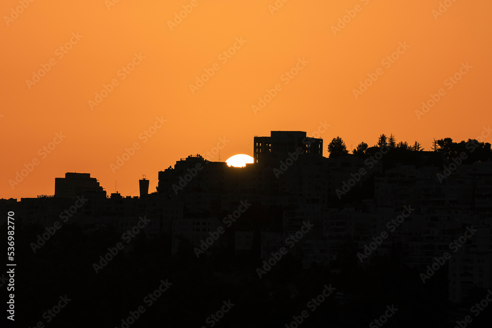 A Sunrise over Jerusalem, Israel