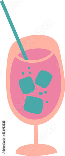 Cocktail. Illustration © Nadia Grapes