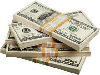 Wads of Money - Isolated