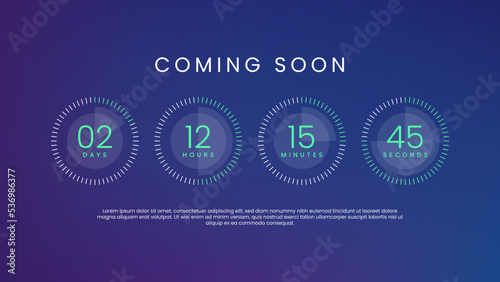 Coming soon countdown website timer
