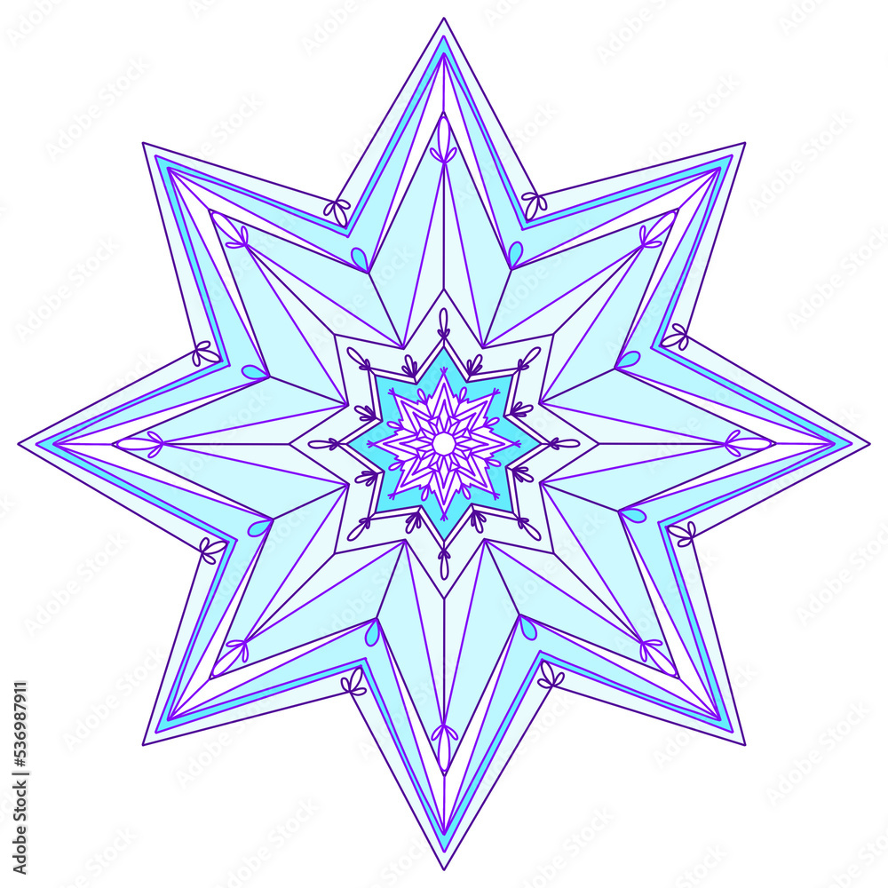 snowflake star shaped illustration snowflake star shaped illustration