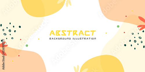 Abstract modern mamphis pastel shape with shinny flat design cute background